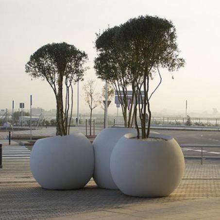 Pots de Plantes Blancs Cylindriques Polyvalents