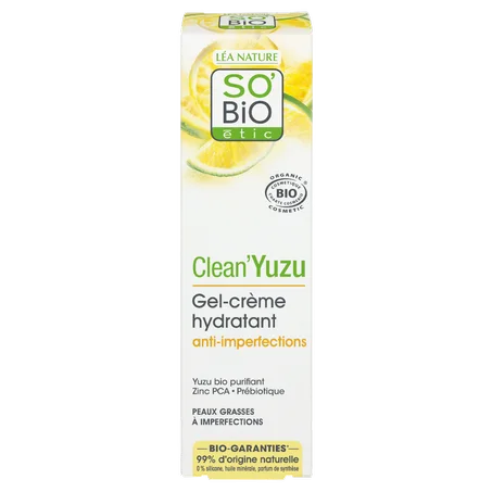 So Bio Yuzu Gel Crème Hydratant Anti-imperfections 40Ml