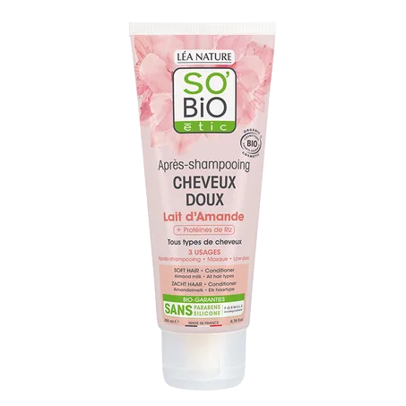 So Bio Après-shampoing Cheveux Doux au Lait d’Amande 200Ml