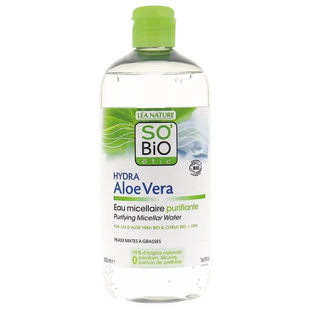 So Bio Eau Micellaire Purifiante- pour les Peaux Mixtes à Grasses – 500Ml