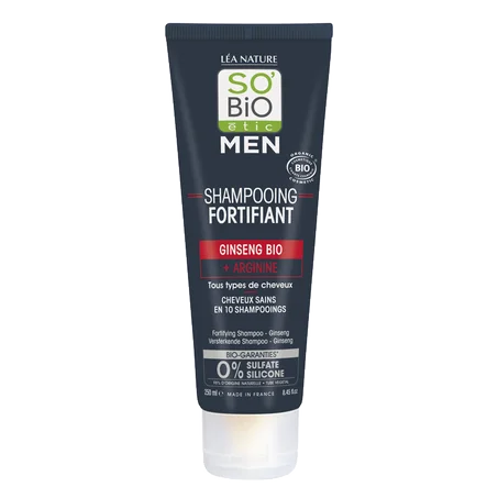 Shampooing Fortifiant homme au Ginseng Bio  250 ML