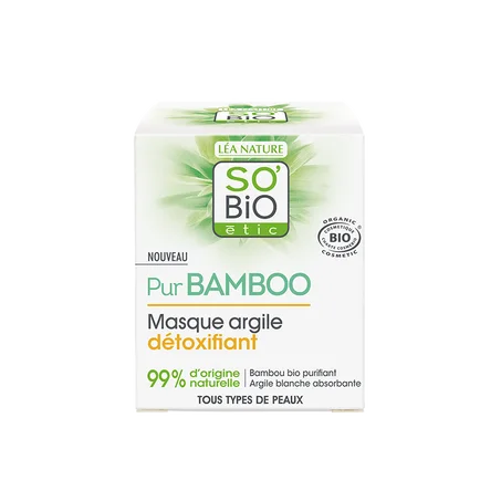 So Bio Masque Argile Détoxifiant au Bambou 50Ml