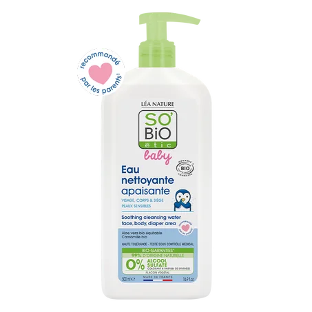Eau nettoyante apaisante baby