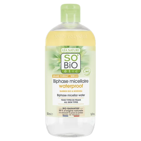 So Bio Biphase Micellaire au Bamboo 500Ml