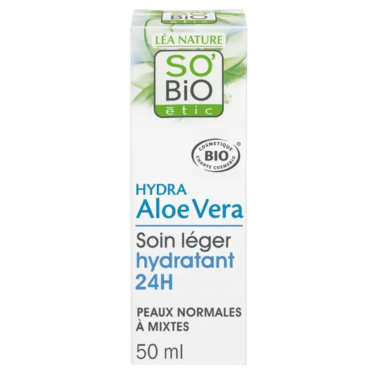 So Bio Crème Légère Hydratante 24H Jour Hydra Aloe Vera 50Ml
