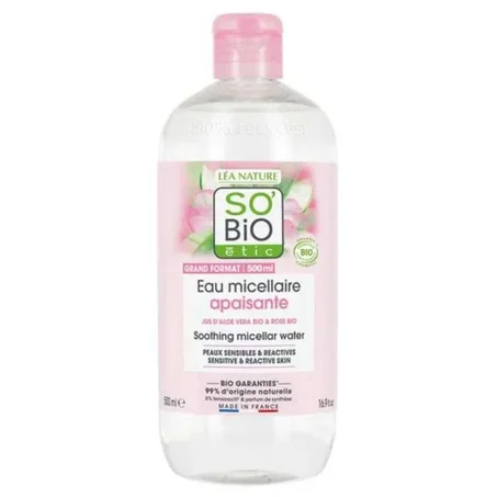 So Bio Aloe Vera eau Micellaire Apaisante Peaux Sensibles 500ML