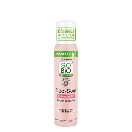 Déo-soin éco-spray amande bio – peau sensibles