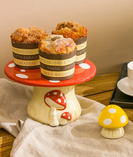 Présentoir à pied en forme de champignon 17 cm