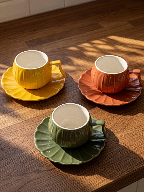 lot de 3 tasse a café avec sous tasse