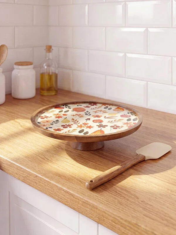 porte gâteau en bois