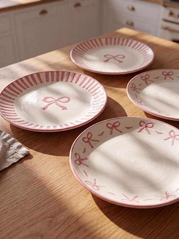 lot de 4 assiettes pink