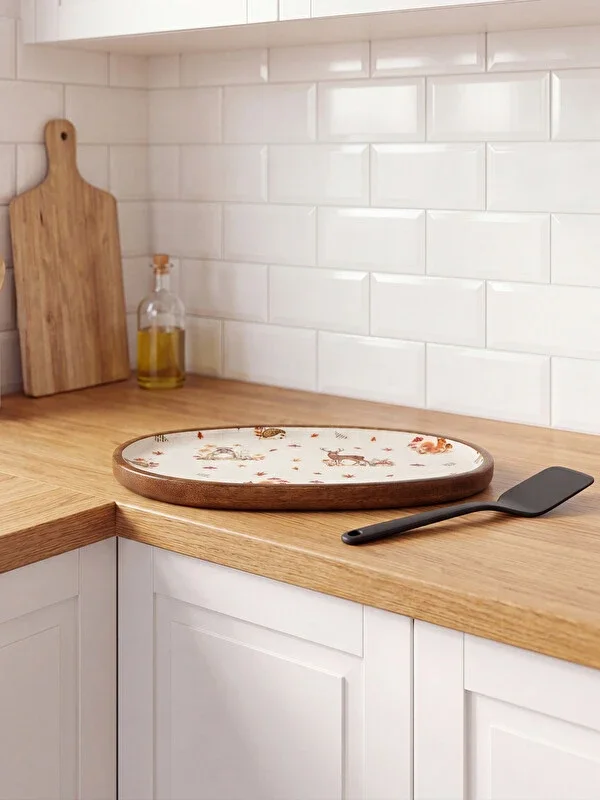assiette en bois