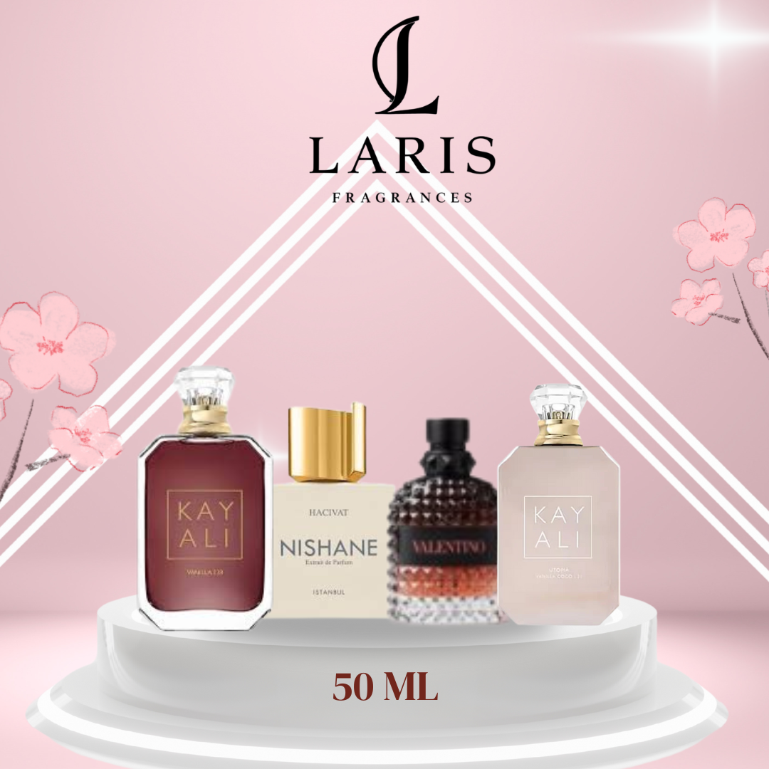 kayali 28+kayali 21+valentino uomo+Nichan Hacivat