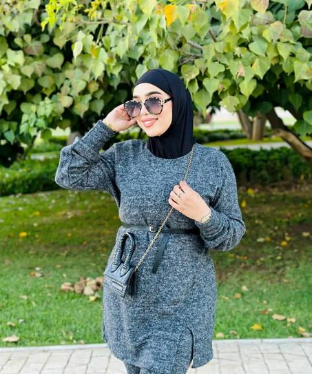 انسومبل قطعتين توب صوفة دافي