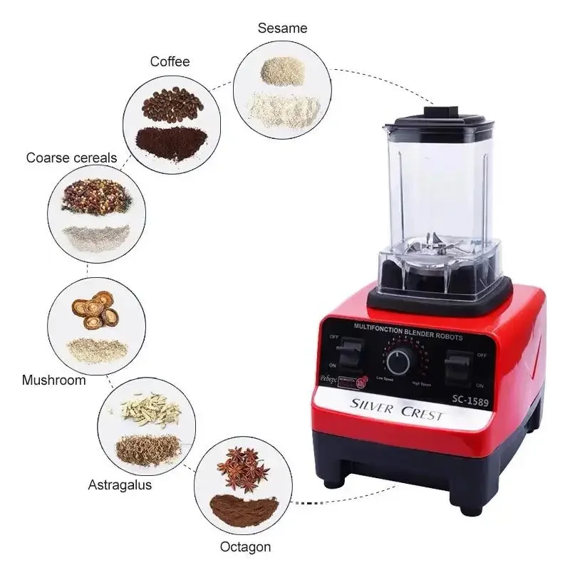 الخلاط الالماني Silver Crest Blender SC-1589 بقوة 4500 واط وسعة 2 لتر