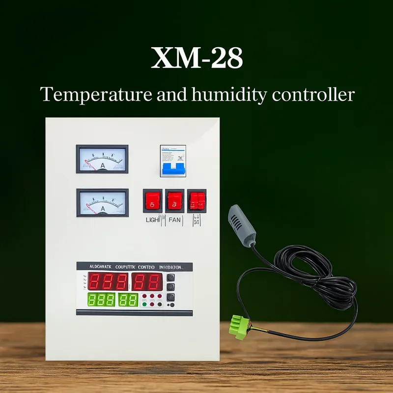 XM-28 -متحكم حرارة ورطوبة للفقاسات شاشة رقمية وتحكم احترافي