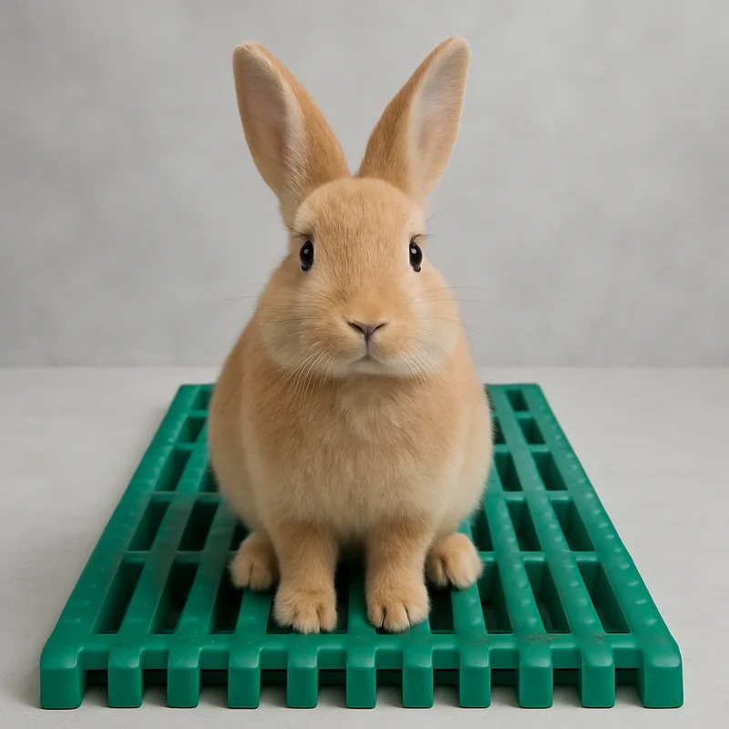 أرضية بلاستيكية مثقوبة لتربية الأرانب داخل القفص