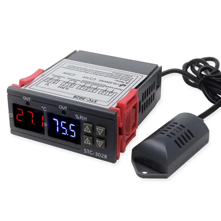 STC-3028 جهاز التحكم في درجة الحرارة والرطوبة