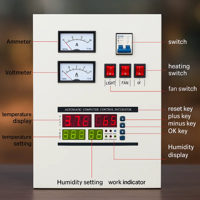 XM-28 -متحكم حرارة ورطوبة للفقاسات شاشة رقمية وتحكم احترافي