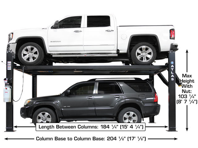 Apex 9 ALI Certified 9,000 lb 4-Post Lift