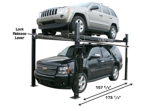Garage PRO8000EXT 8,000 lb Extra Tall 4-Post Lift