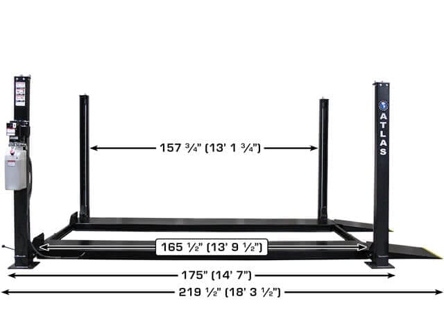 Apex 8 ALI Certified 8,000 lb 4-Post Lift