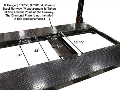 Garage PRO8000EXT-L 8,000 lb Extra Tall/Extra Long 4-Post Lift