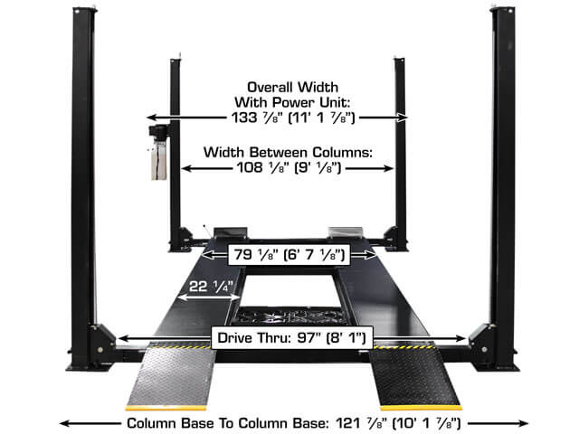 Apex 9 ALI Certified 9,000 lb 4-Post Lift
