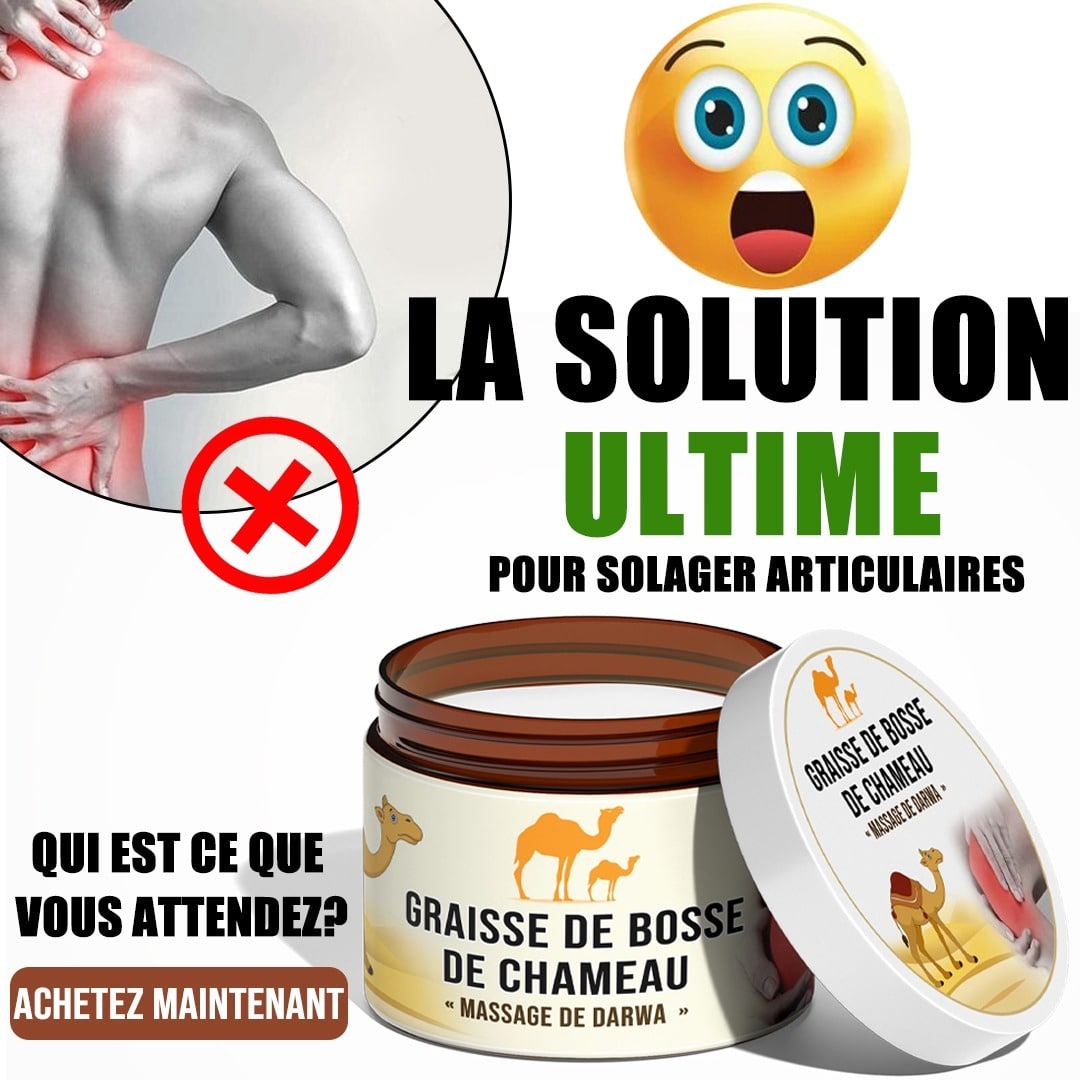 Les Bienfaits De La Graisse De Chameau crème de massage à base de la graisse de bosse de chameau - ALLPROMO