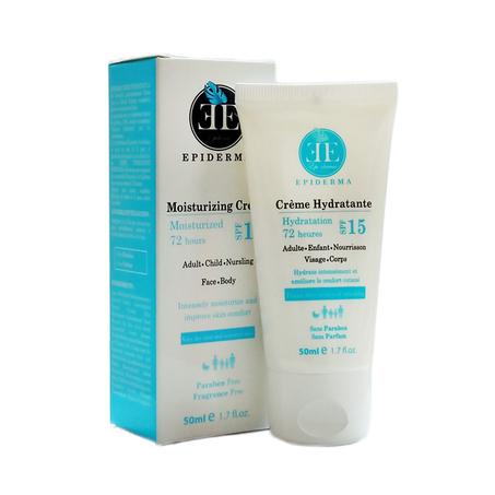 EPIDERMA CREME HYDRATANTE 72H SPF15 50mL