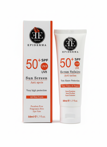 EPIDERMA ECRAN SOLAIRE ANTI-TACHES SPF50 50mL
