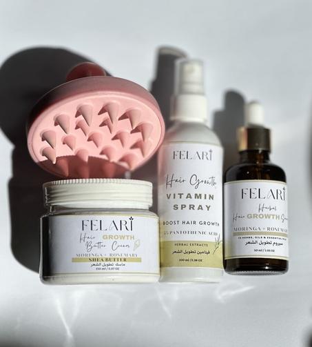 Herbal Hair Growth Box + Brush massage