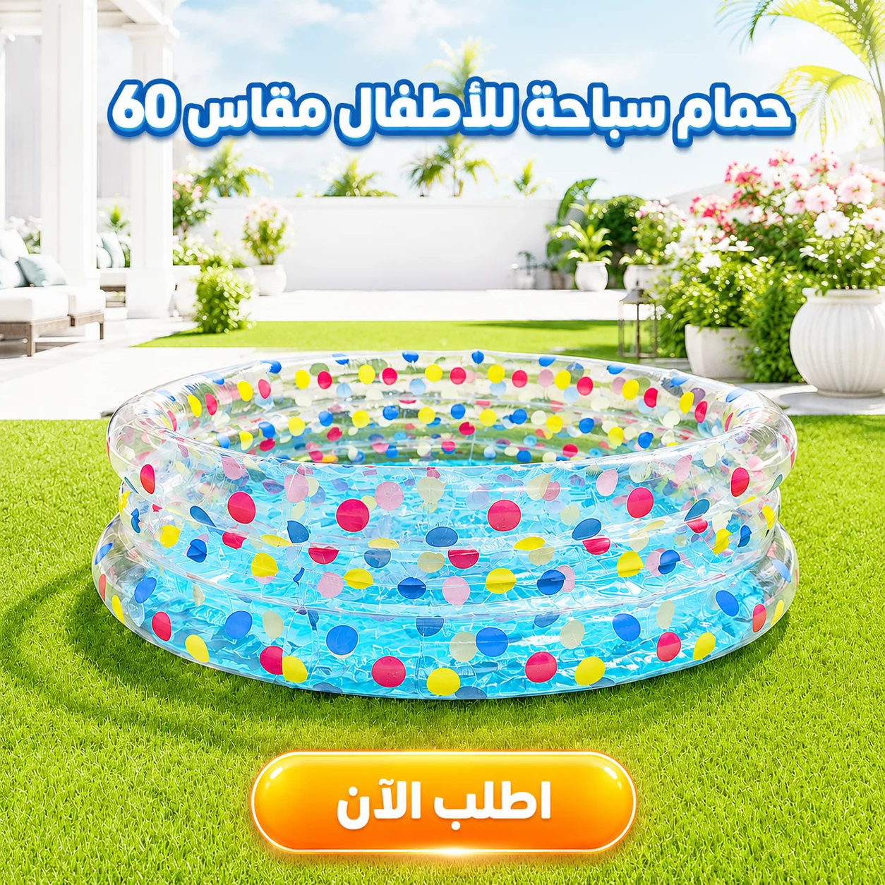 حمام سباحة للأطفال مقاس 60