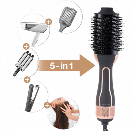 الفرشاة السريعة لتصفيف و تمليس الشعر 5 في 1