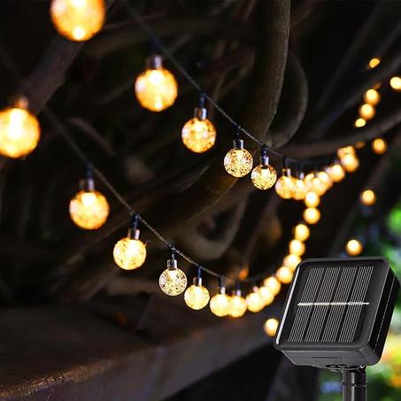 Snowflake Nickel LED String Lights – 10m USB & Battery Operated for Premium Décor