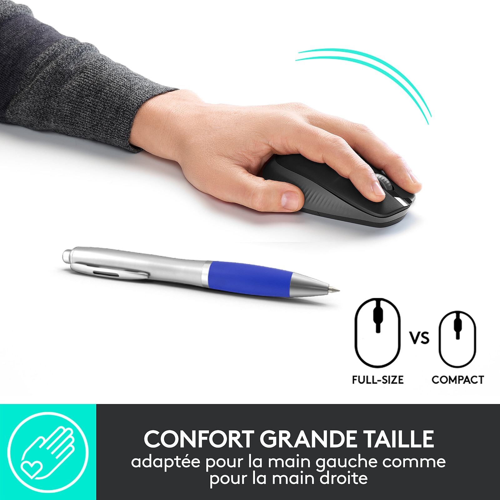 Logitech M190 (Charbon) Souris Logitech