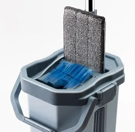 ممسحة تنظيف أرضيات مع دلو + 5 قطع شيفون