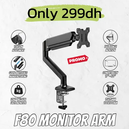 F80 SINGLE MONITOR ARM