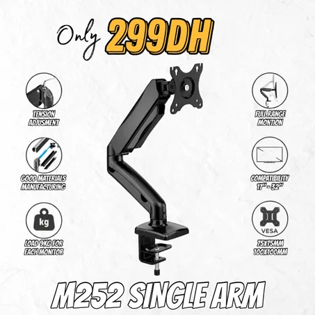 M252 SINGLE MONITOR ARM