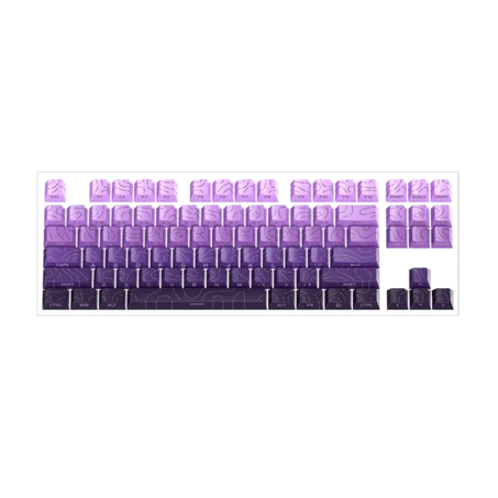 Side Printed Purple Keycaps