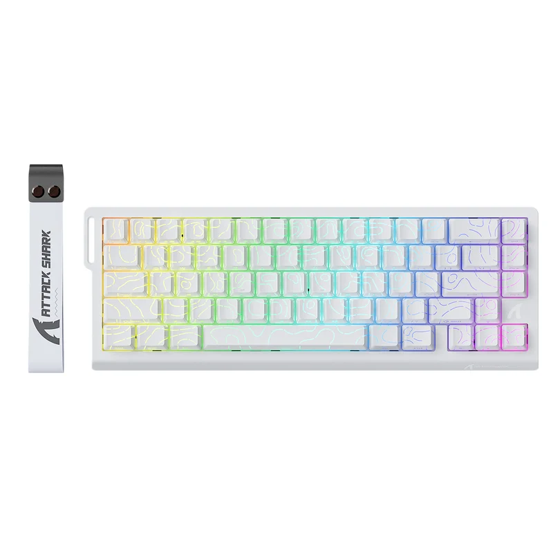 ATTACK SHARK X68 HE Magnetic [White contour]