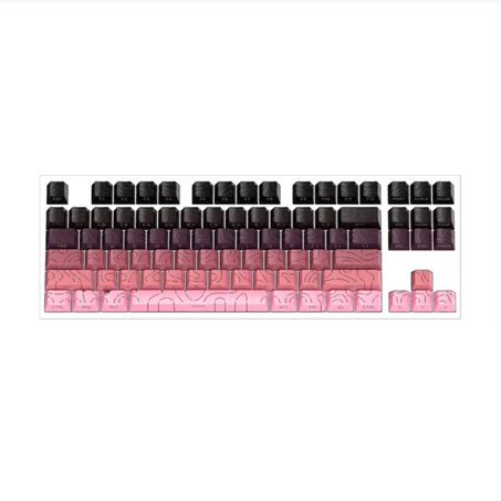 Side Printed Pink Keycaps