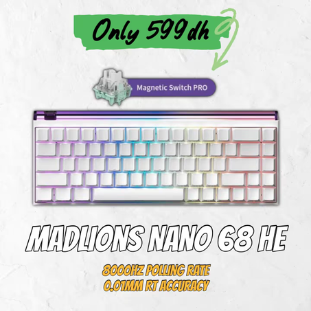 MADLIONS NANO 68 HE Magnetic [White]