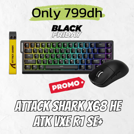 COMBO [ ATTACK SHARK X68 HE ] [ VXE R1 SE+ ]