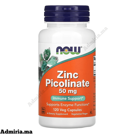 NOW Foods Zinc Picolinate de 50 mg 120 capsule