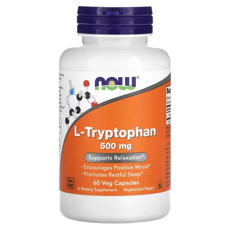 NOW Foods L-Tryptophan 500 mg 60 Capsules