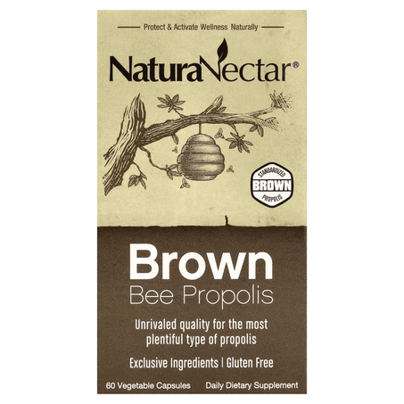 NaturaNectar Brown Bee Propolis 60 Capsules