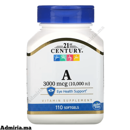 21st Century Vitamine A 3000 µg (10 000 UI) 110 capsule