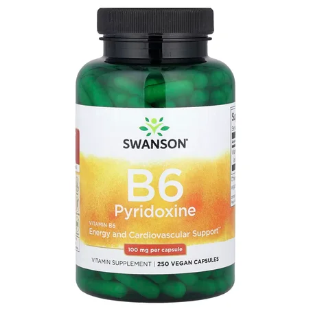 Swanson Vitamin B6 Pyridoxine 100 mg 250 Capsules