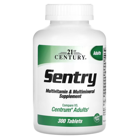 21st Century Sentry Adults Multivitamin & Multimineral Supplement 300 Tablets